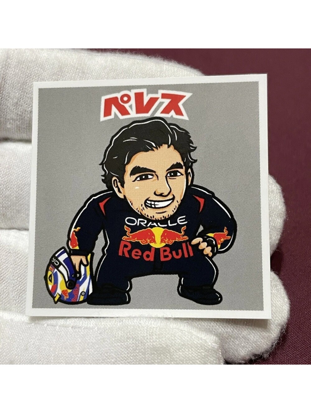 Sergio Checo Pérez Redbull Run Japan Exclusive Sticker Wafer Rare